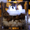 24-Piece: Warm White LED Tealight Flameless Smokeless Candles by DailySale