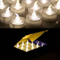 24-Piece: Warm White Tealights Timer Flameless Smokeless Candles by DailySale