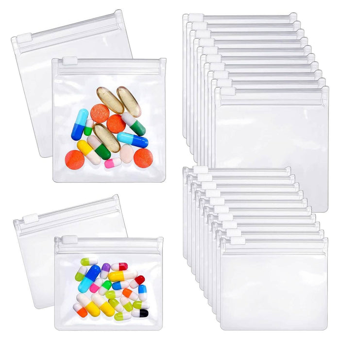 24-Piece: Zippered Pill Pouch Bags by DailySale