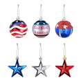 24-Pieces Set: Hanging Ornaments Ball Star Patriotic by DailySale