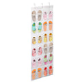 24-Pocket: Over the Door Shoes Rack Crystal Clear Organizer by DailySale