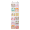 24-Pocket: Over the Door Shoes Rack Crystal Clear Organizer by DailySale
