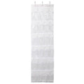 24-Pocket: Over the Door Shoes Rack Crystal Clear Organizer by DailySale