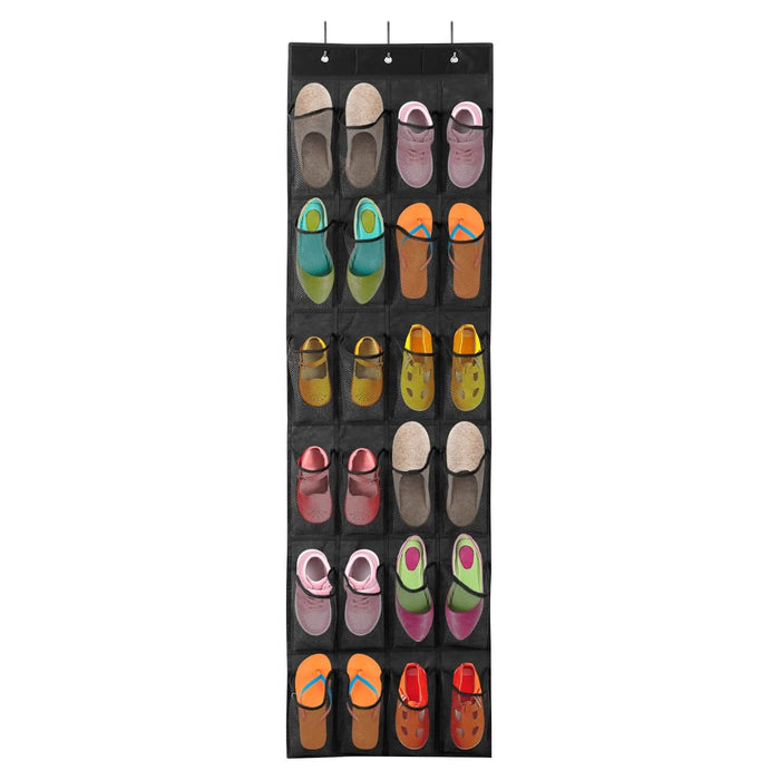 24 Pockets Over the Door Shoe Rack by DailySale