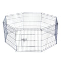 24" Tall Wire Fence 8 Panel Pet Folding Metal Play Pen by DailySale