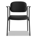 HON VL616 Stacking Guest Chair with Arms, Supports Up to 250 lb, Black