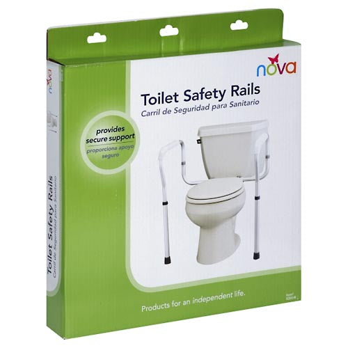 Nova Toilet Safety Rails - Gray by Pasteur Pharmacy