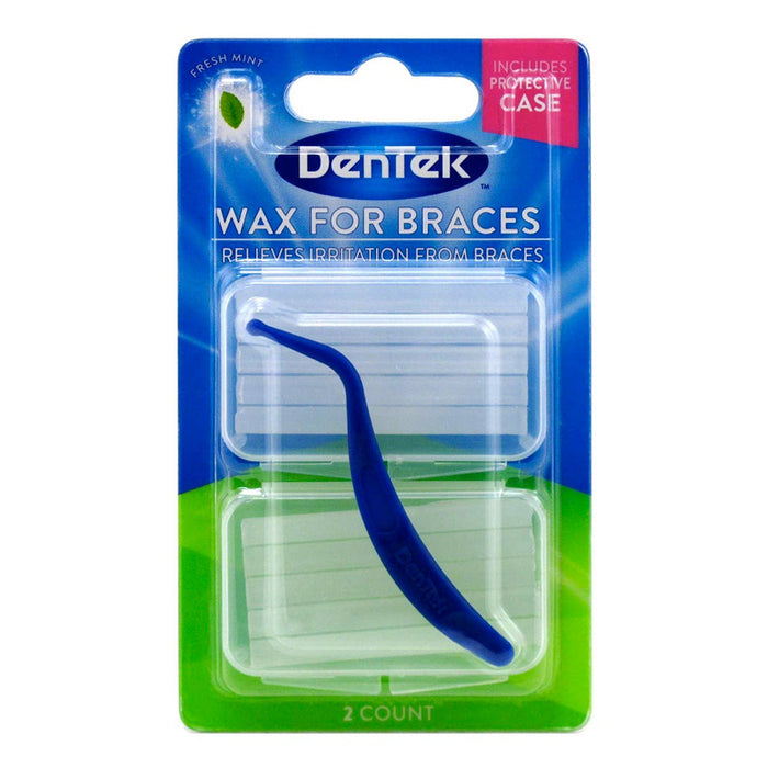 DenTek Wax For Braces Fresh Mint Twin Pack by Pasteur Pharmacy