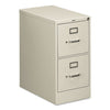 HON 510 Series Vertical File, 2 Letter-Size File Drawers, Light Gray, 15" x 25" x 29"