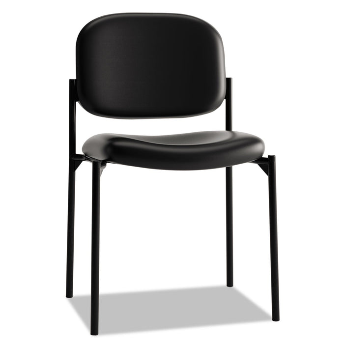HON VL606 Stacking Guest Chair without Arms, Supports Up to 250 lb, Black