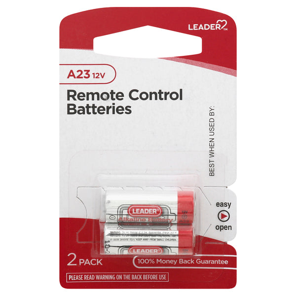 Leader Battery A23 12V Alkaline Batteries, 2-Pack – High Performance Remote Control Battery by Pasteur Pharmacy
