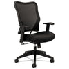 HON VL702 Mesh High-Back Task Chair, Supports Up to 250 lb, 18.5" to 23.5" Seat Height, Black