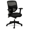 HON VL531 Mesh High-Back Task Chair with Adjustable Arms, Supports Up to 250 lb, 18" to 22" Seat Height, Black