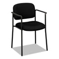 HON VL616 Stacking Guest Chair with Arms, Supports Up to 250 lb, Black