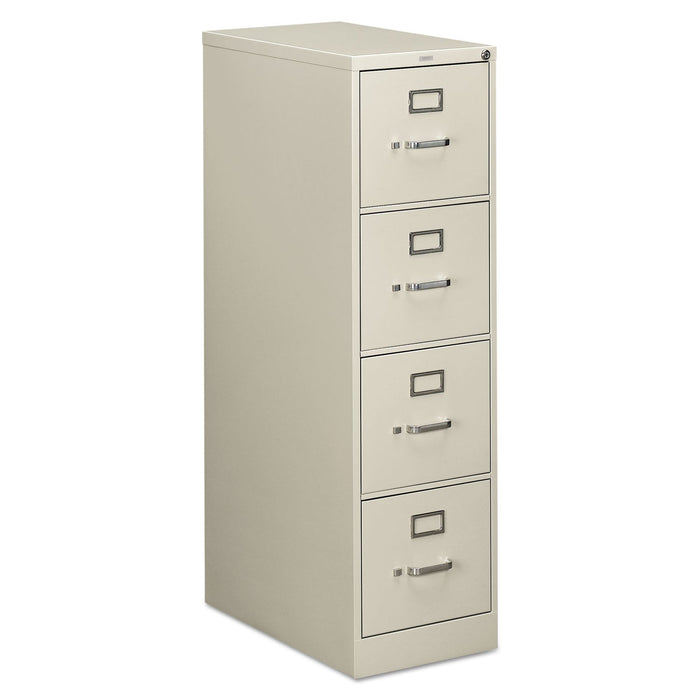 HON 510 Series Vertical File, 4 Letter-Size File Drawers, Light Gray, 15" x 25" x 52"