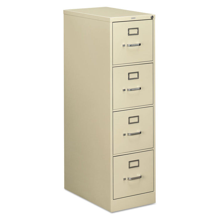 HON 510 Series Vertical File, 4 Letter-Size File Drawers, Putty, 15" x 25" x 52"