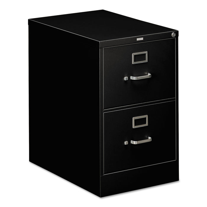 HON 310 Series Vertical File, 2 Legal-Size File Drawers, Black, 18.25" x 26.5" x 29"