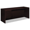 HON 10500 Series 3/4-Height Left Pedestal Credenza, 72w x 24d x 29.5h, Mahogany