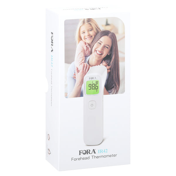FORA Infrared Forehead Thermometer, Non-Contact Instant Read - Medical Grade by Pasteur Pharmacy