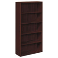 HON 10500 Series Laminate Bookcase, Five-Shelf, 36w x 13.13d x 71h, Mahogany