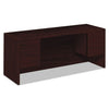 HON 10500 Series Kneespace Credenza With 3/4-Height Pedestals, 72w x 24d, Mahogany