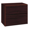 HON 10700 Series Locking Lateral File, 2 Legal/Letter-Size File Drawers, Mahogany, 36" x 20" x 29.5"