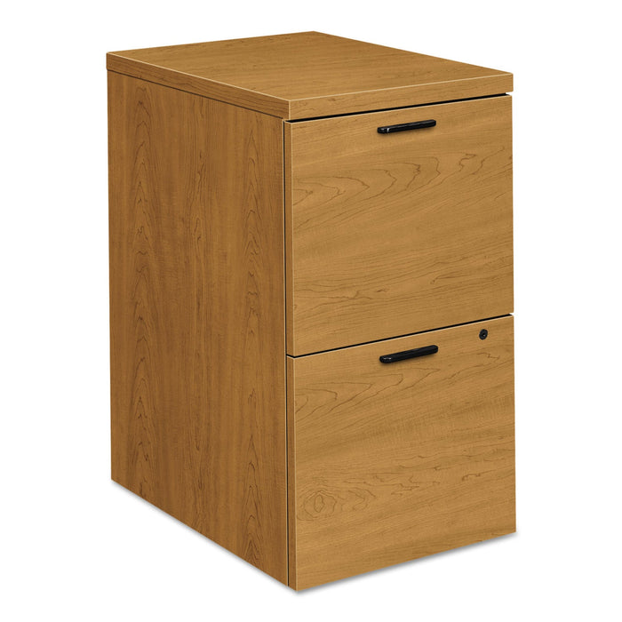HON 10500 Series Mobile Pedestal File, Left or Right, 2 Legal/Letter-Size File Drawers, Harvest, 15.75" x 22.75" x 28"