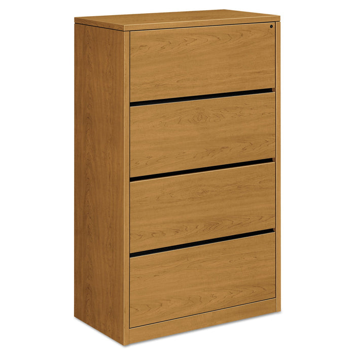 HON 10500 Series Lateral File, 4 Legal/Letter-Size File Drawers, Harvest, 36" x 20" x 59.13"
