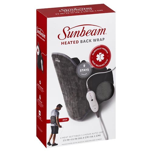 Sunbeam Heated Back Wrap - Gray by Pasteur Pharmacy