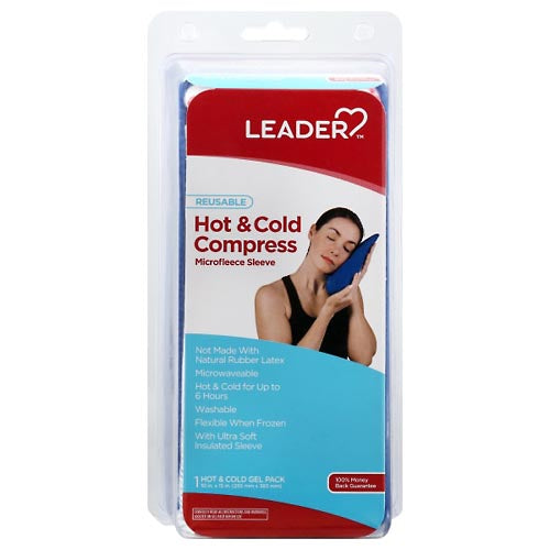 Leader, Hot & Cold Compress, Microfleece Sleeve, Reusable by Pasteur Pharmacy