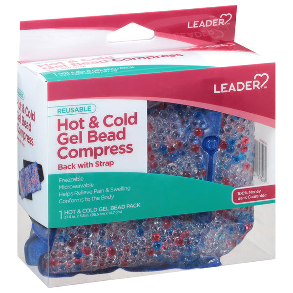 Leader™ Hot & Cold Gel Bead Compress – Back (with Strap) by Pasteur Pharmacy