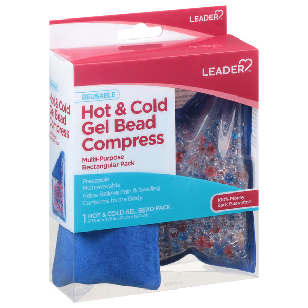 Leader® Multipurpose Gel Bead Compress – Hot & Cold – Reusable by Pasteur Pharmacy