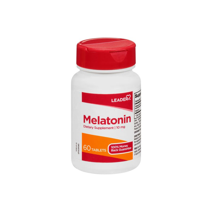 Leader™ Melatonin 10 mg – Maximum Strength Sleep Support (60 Tablets) by Pasteur Pharmacy