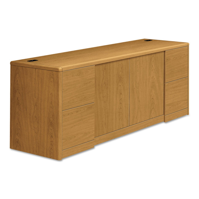 HON 10700 Series Credenza w/Doors, 72w x 24d x 29.5h, Harvest