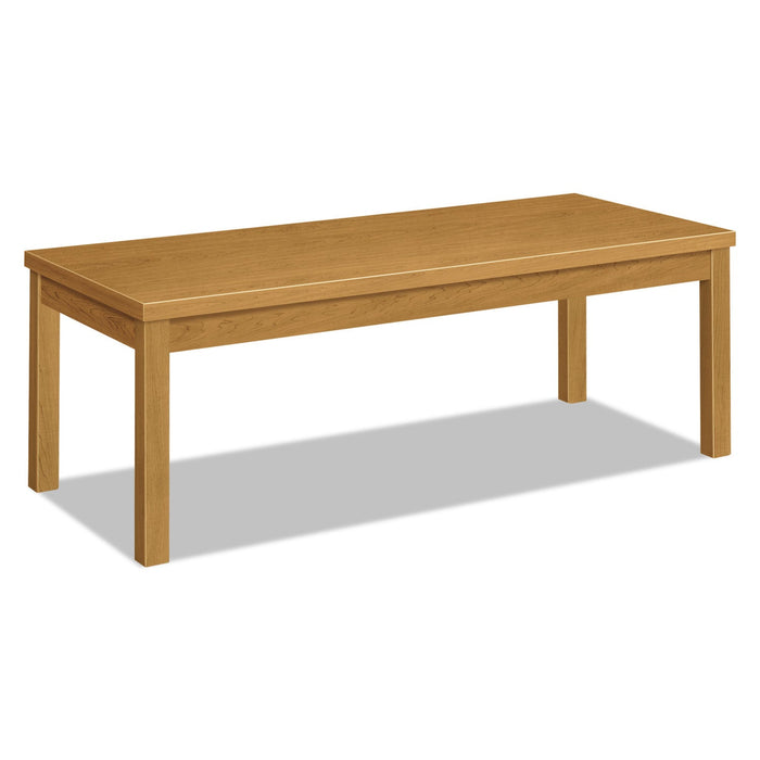 HON Laminate Occasional Table, Rectangular, 48w x 20d x 16h, Harvest