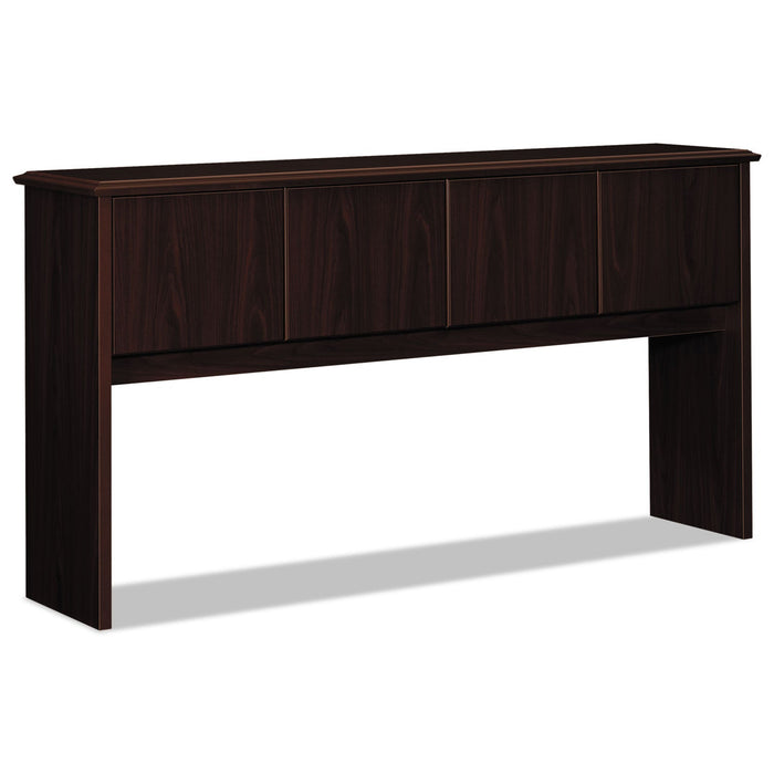 HON 94000 Series Stack-On Storage Hutch with 4 Doors, 70w x 16.13d x 37h, Mahogany