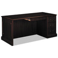 HON 94000 Series "L" Workstation Desk for Return on Left, 66" x 30" x 29.5", Mahogany