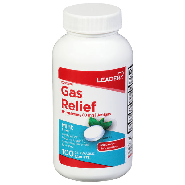 Leader™ Gas Relief – Simethicone 80 mg (Anti-Gas) by Pasteur Pharmacy