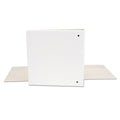 Universal Deluxe Round Ring View Binder, 3 Rings, 2" Capacity, 11 x 8.5, White