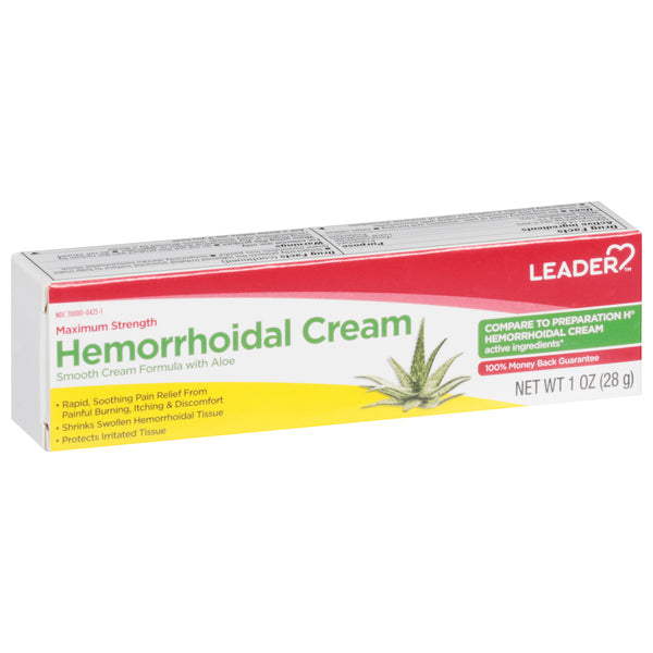 Leader(Tm) Maximum Strength Hemorrhoidal Cream 1 Oz(Compare To Preparation H) by Pasteur Pharmacy
