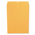 Universal Kraft Clasp Envelope, #12 1/2, Square Flap, Clasp/Gummed Closure, 9.5 x 12.5, Brown Kraft, 100/Box