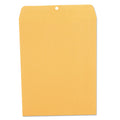 Universal Kraft Clasp Envelope, 28 lb Bond Weight Kraft, #97, Square Flap, Clasp/Gummed Closure, 10 x 13, Brown Kraft, 100/Box