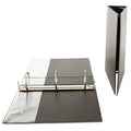 Universal Economy Non-View Round Ring Binder, 3 Rings, 3" Capacity, 11 x 8.5, Black