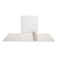 Universal Deluxe Round Ring View Binder, 3 Rings, 3" Capacity, 11 x 8.5, White
