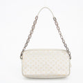Louis Vuitton Silver Monogram Shine McKenna Shoulder Bag #2408 by Bolt Boutique