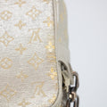 Louis Vuitton Silver Monogram Shine McKenna Shoulder Bag #2408 by Bolt Boutique