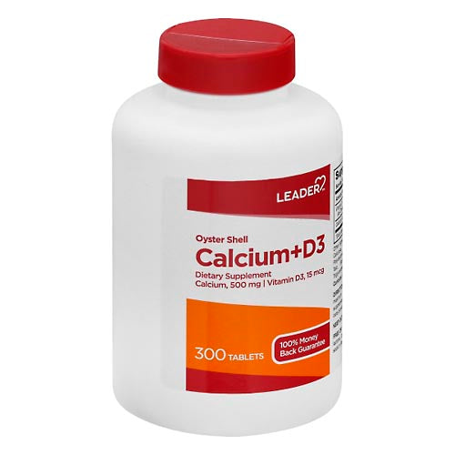 Leader Oyster Shell Calcium Plus D3 Dietary Supplement Tablets by Pasteur Pharmacy