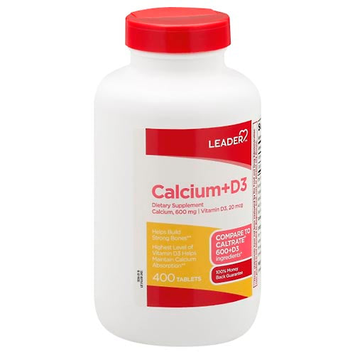 Leader Calcium Plus D3 Dietary Supplement Tablets by Pasteur Pharmacy