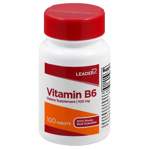 Leader Vitamin B6 100 Mg Tablets 100Ct by Pasteur Pharmacy