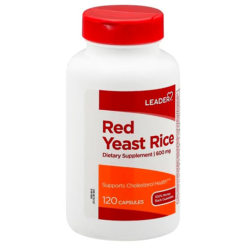Leader Red Yeast Rice, 600 Mg, Capsules 120Ct by Pasteur Pharmacy